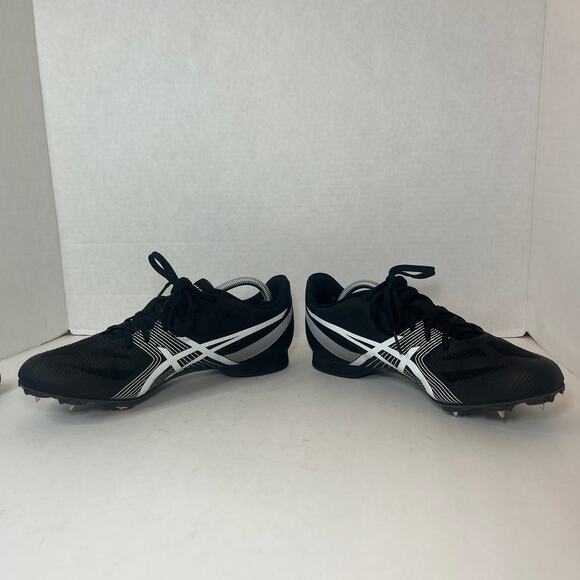 Asics Men's Hyper MD 6 Track & Field Spikes Running Shoes Black White Size 8 - Picture 4 of 11